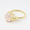 Picture of 14k Yellow Gold & Oval Cut Kunzite Solitaire Ring