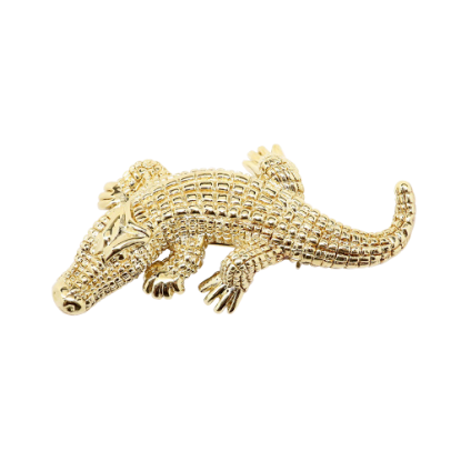 Picture of 14k Yellow Gold Alligator Brooch