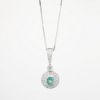Picture of 14k White Gold Necklace with Diamond & Alexandrite Pendant