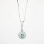 Picture of 14k White Gold Necklace with Diamond & Alexandrite Pendant