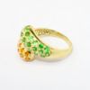 Picture of 14k Yellow Gold, Citrine and Tsavorite Bypass Ring