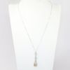 Picture of 14k White Gold Necklace with Art Deco Inspired Diamond & Citrine Pendant