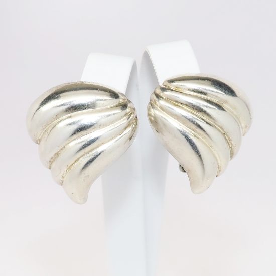 Picture of Vintage Henkel & Grosse for Christian Dior Sterling Silver Clip-On Earrings