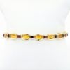 Picture of 14k Yellow Gold, Square Cut Garnet & Fancy Cut Citrine Bracelet