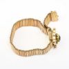 Picture of Antique Victorian Etched Gold Filled Adjustable Slide Bracelet with Seed Pearl & Czech Glass Accents