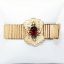 Picture of Antique Victorian Etched Gold Filled Adjustable Slide Bracelet with Seed Pearl & Czech Glass Accents