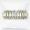 Picture of Vintage 1950's Signed Weiss Thick Clear Rhinestone Bracelet