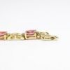 Picture of 14k Yellow Gold, Pink Tourmaline & Diamond Bracelet