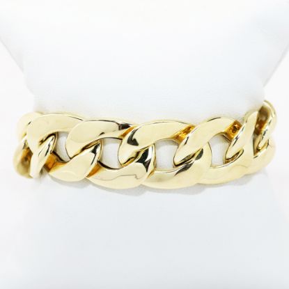 Picture of Large 18k Yellow Gold Curb Chain Bracelet