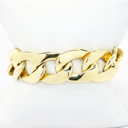 Picture of Large 10k Yellow Curb Chain Bracelet