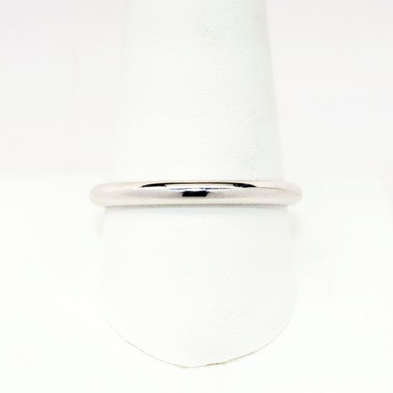 Picture of 14k White Gold 2mm Wide Men's Wedding Band