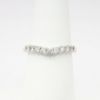 Picture of 14k White Gold & 0.33ct Diamond Contoured Wedding Band Ring