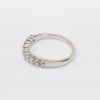 Picture of 14k White Gold & 0.33ct Diamond Contoured Wedding Band Ring