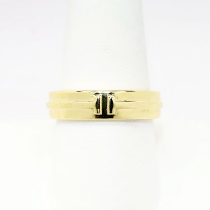 Picture of Tiffany & Co. T Collection Men's Wide Ring in 18k yellow gold