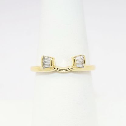 Picture of 14k Yellow Gold & Baguette Cut Diamond Ring Enhancer Band