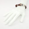 Picture of AXION Men's Brown Braided Leather Bracelet with Sterling Silver & Lapis Fish Hook Clasp