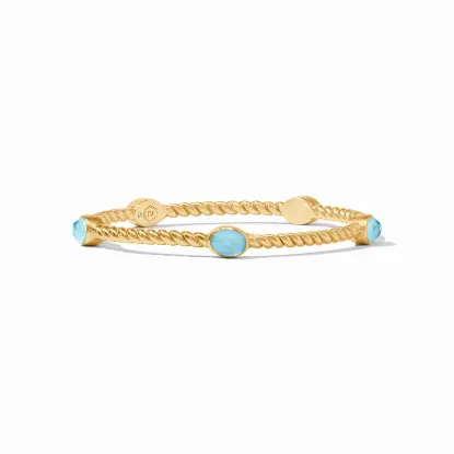 Picture of Nassau Stone Bangle in Iridescent Capri Blue