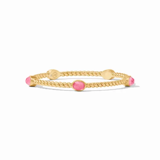 Picture of nassau stone bangle iridescent peony pink