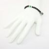 Picture of AXION Black Onyx, Malachite & Sterling Silver Men's Beaded Bracelet