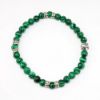 Picture of AXION Malachite and Sterling Silver Beaded Men's Bracelet