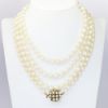 Picture of Extra Long 64" Cultured Pearl Necklace with 14k Yellow Gold & Pearl Clasp