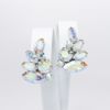 Picture of Vintage Signed Weiss Clear Aurora Borealis Rhinestone Brooch & Earring Set