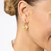 Picture of Julie Vos Sanibel Trio Hoop & Charm Earrings - Starfish, Scallop, & Shell Pearl Charms
