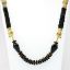 Picture of Vintage Signed Miriam Haskell Black Onyx Bead & Brass Ram's Head Etruscan Revival Necklace