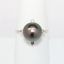 Picture of 14k White Gold & Black South Sea Pearl Modern Ring with Diamond Accents