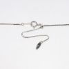 Picture of Delicate 18k White Gold & Single Pearl Necklace with Trembling Diamond Accent