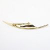 Picture of Vintage Signed Christian Dior Gold Tone Feather Quill Brooch