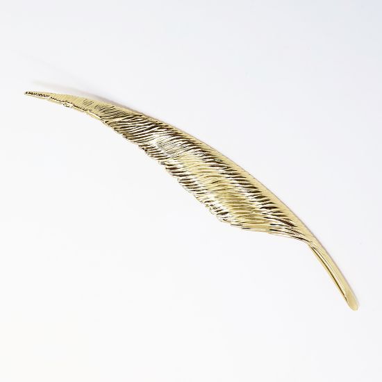 Picture of Vintage Signed Christian Dior Gold Tone Feather Quill Brooch