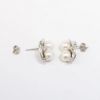 Picture of Vintage 14k White Gold, Diamond and Pearl Earrings