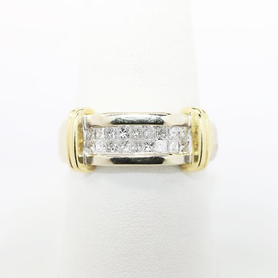 Picture of 14k Two-Tone Gold & 0.36ct Diamond Men's Ring