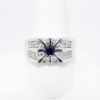 Picture of 14k White Gold, Sapphire & Diamond Men's Ring