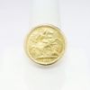 Picture of Men's 14k Yellow Gold Sovereign Coin Ring