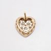 Picture of 14k Rose Gold & 2.00ct Diamond Cluster Heart Earrings