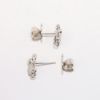 Picture of 18k White Gold & Diamond Bow Stud Earrings