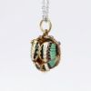 Picture of Gilt Sterling Silver Cloisonné Enamel Egg Charm with Butterfly Motif, CZ and Faux Pearl