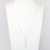 Picture of 14k White Gold & Pearl Drop Necklace with Diamond Accents