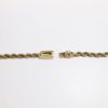 Picture of 14k Yellow Gold Box Chain Bow Necklace with Pearl Tips