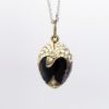 Picture of Gilt Sterling Silver, Black & White Cloisonné Enamel & CZ Egg Charm/Pendant 