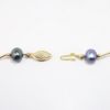 Picture of 14k Yellow Gold Beads and Black Pearls Necklace