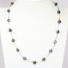 Picture of 14k Yellow Gold Beads and Black Pearls Necklace