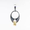 Picture of Vintage 1970's Pierre Cardin Sterling Silver & 14k Yellow Gold Pendant