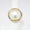 Picture of 14k Yellow Gold & White Mabe Pearl Statement Ring