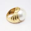 Picture of 14k Yellow Gold & White Mabe Pearl Statement Ring