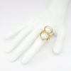 Picture of 18k Yellow Gold & Double White Mabe Pearl Statement Ring