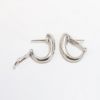 Picture of 14k White Gold & Burnish Set Diamond Lever Back Earrings