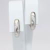 Picture of 14k White Gold & Burnish Set Diamond Lever Back Earrings